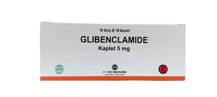GLIBENCLAMIDE 5 MG Box/100 Tablet (FM)