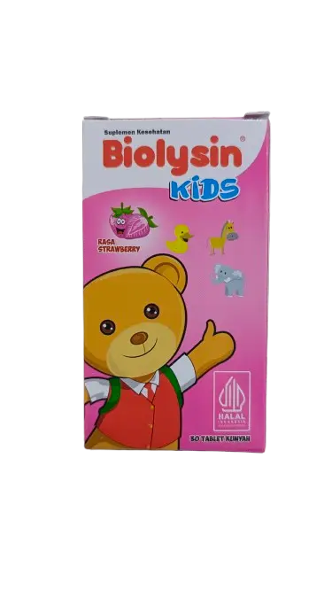 BIOLYSIN KIDS STRAWBERRY TAB 30S BTL
