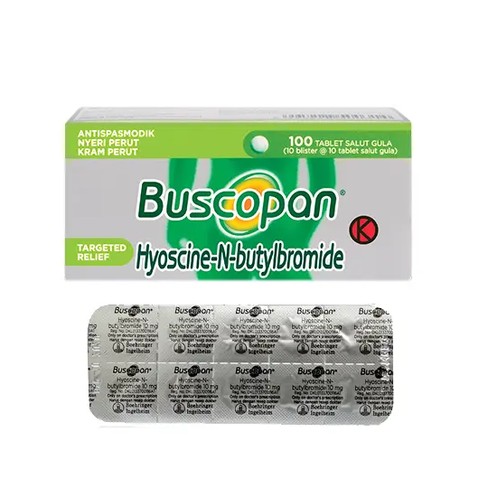 BUSCOPAN 10 MG TABLET (Box/100 Tab)
