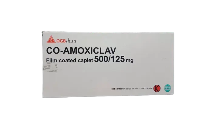 CO-AMOXYCLAV 500/125 MG Box/30 Tab (DEXA)