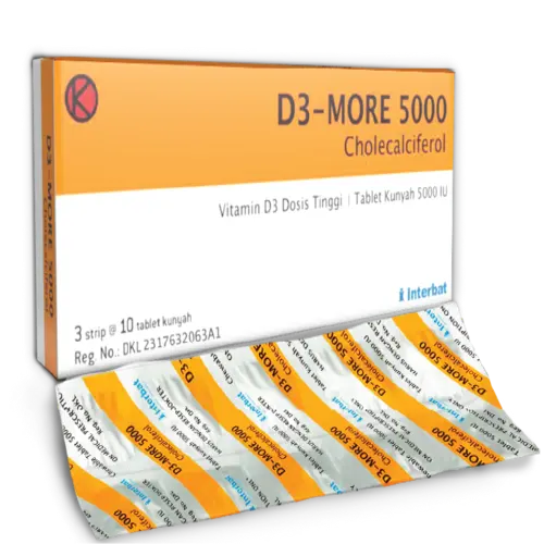 D3 MORE 5000 IU (Box/30 Tablet)