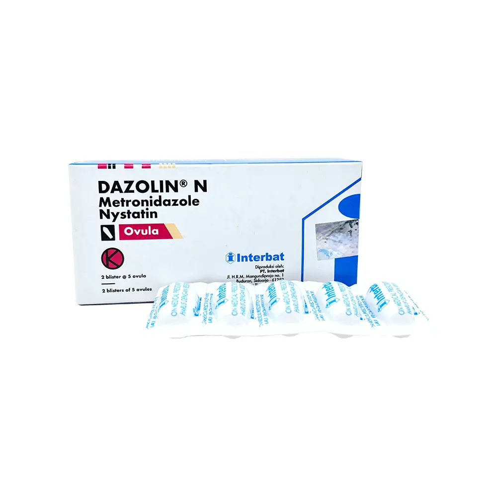 DAZOLIN N OVULA (Box/10 Pcs)