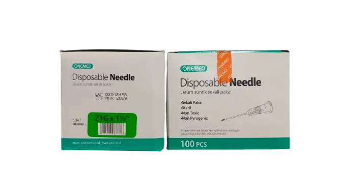 DISPOSIBLE NEEDLE 21 G BOX/100