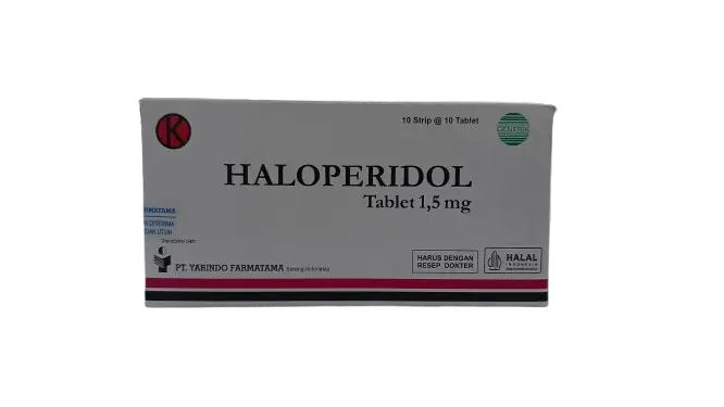 HALOPERIDOL 1,5 MG BOX/100 TABLET (YARINDO)