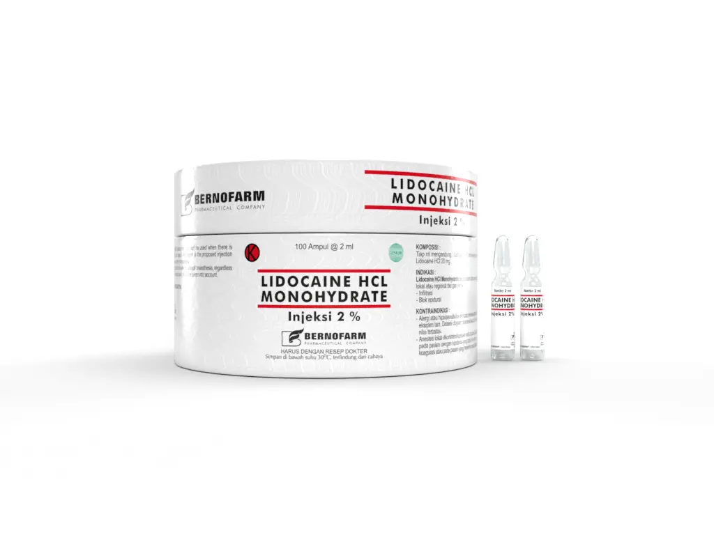 LIDOCAIN 2% INJ (BERNO) 100AMPL