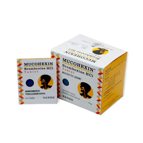 MUCOHEXIN 8 MG (Box/100 Tablet)