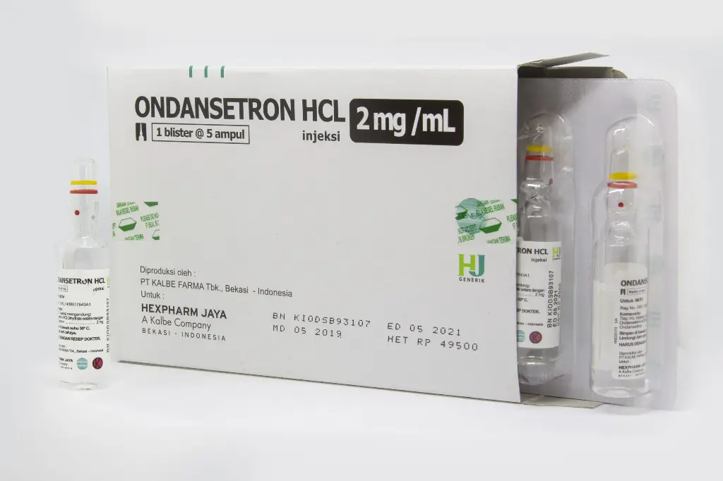 ONDANSETRON INJEKSI 4MG/2ML Box/5 Ampul (HEXPHARM)