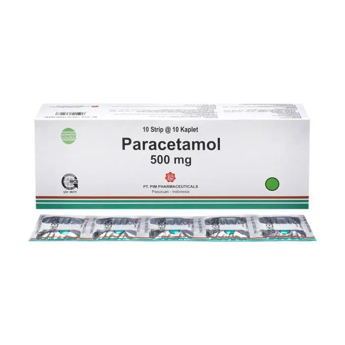 PARACETAMOL 500 MG Box/100 Tab (PIM)