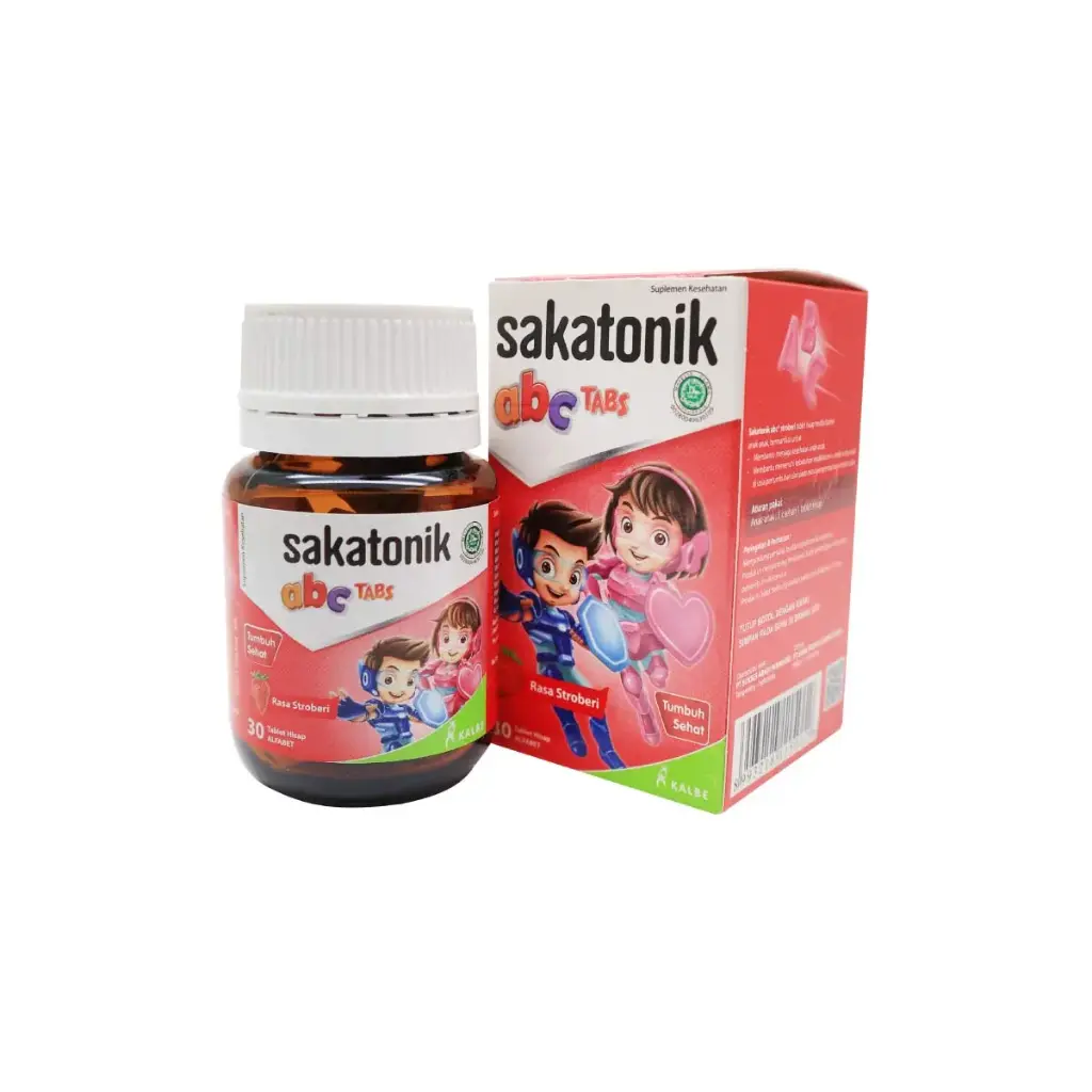 SAKATONIK ABC STRAWBERRY (Botol/30 Tablet)
