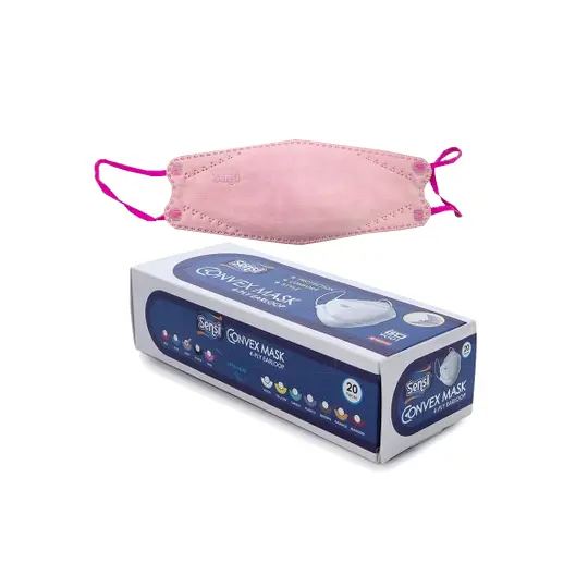 SENSI CONVEX MASK 4 PLY (PINK)
