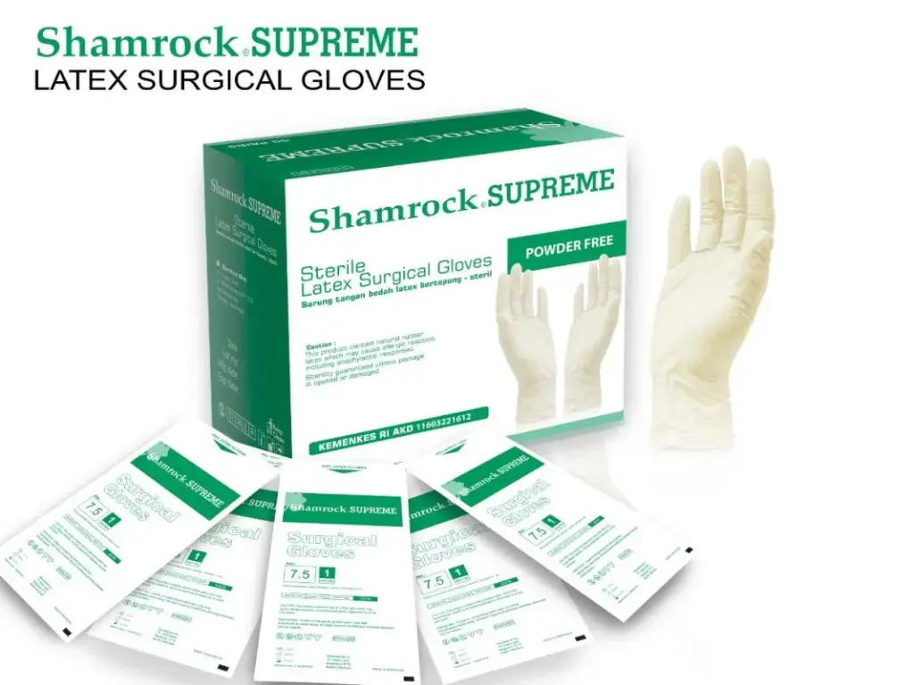 SHAMROCK STERIL SURGICAL  POWDER FREE SIZE 7