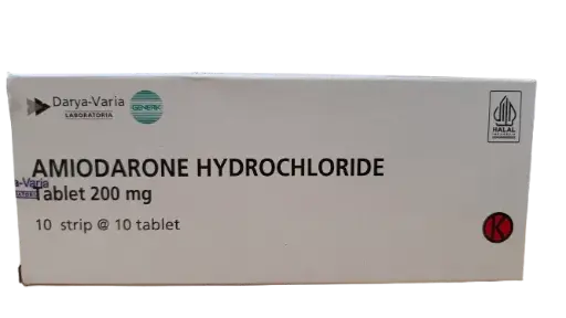 AMIODARONE 200 MG TAB Box/100 tab (DARYA VARIA)