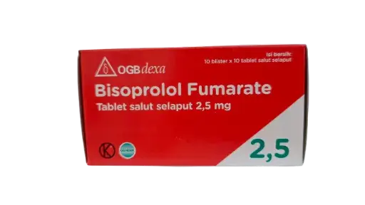 BISOPROLOL FUMARATE TAB 2,5 MG Box/100 Tab (DEXA)