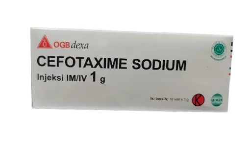 CEFOTAXIME INJ 1 GR Box/10vial (DEXA)