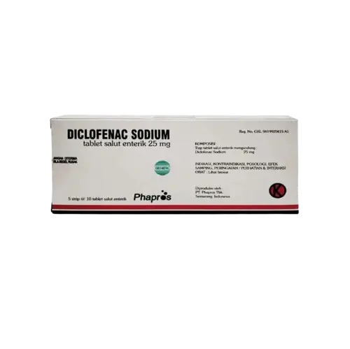 DICLOFENAC SODIUM 25 MG (PHAPROS)