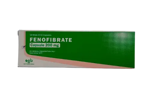 FENOFIBRATE CAPSULE 200 MG Box/100 Caps (BERNO)