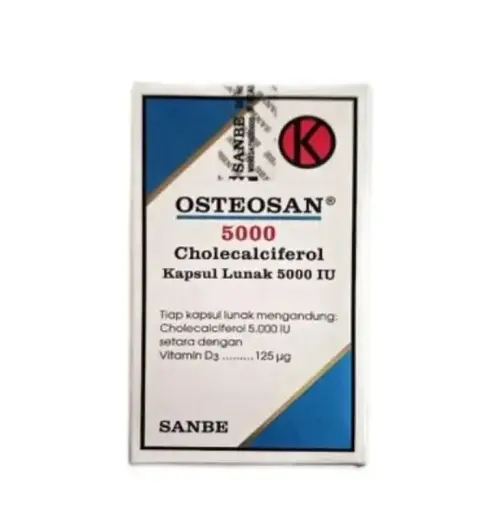 OSTEOSAN 5000 (VITAMIN D3 5000 IU) Botol/60 Soft Kapsul
