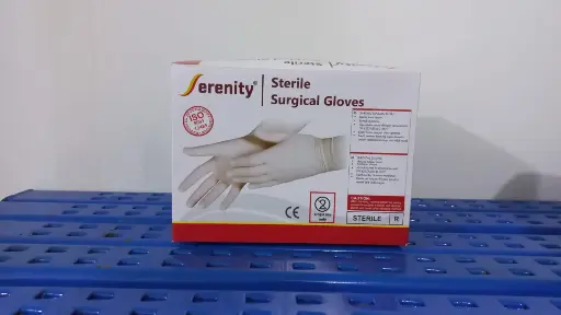 STERILE SURGICAL GLOVE 8 Box/50 Pasang (SERENITY)